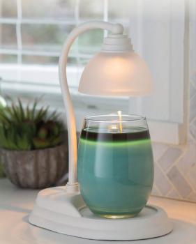 Candle Warmers AURORA Lampe für Duftkerzen im Glas weiß